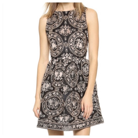 ALICE + OLIVIA Lilyanne Beaded Embroidered Dress - Picture 9 of 15